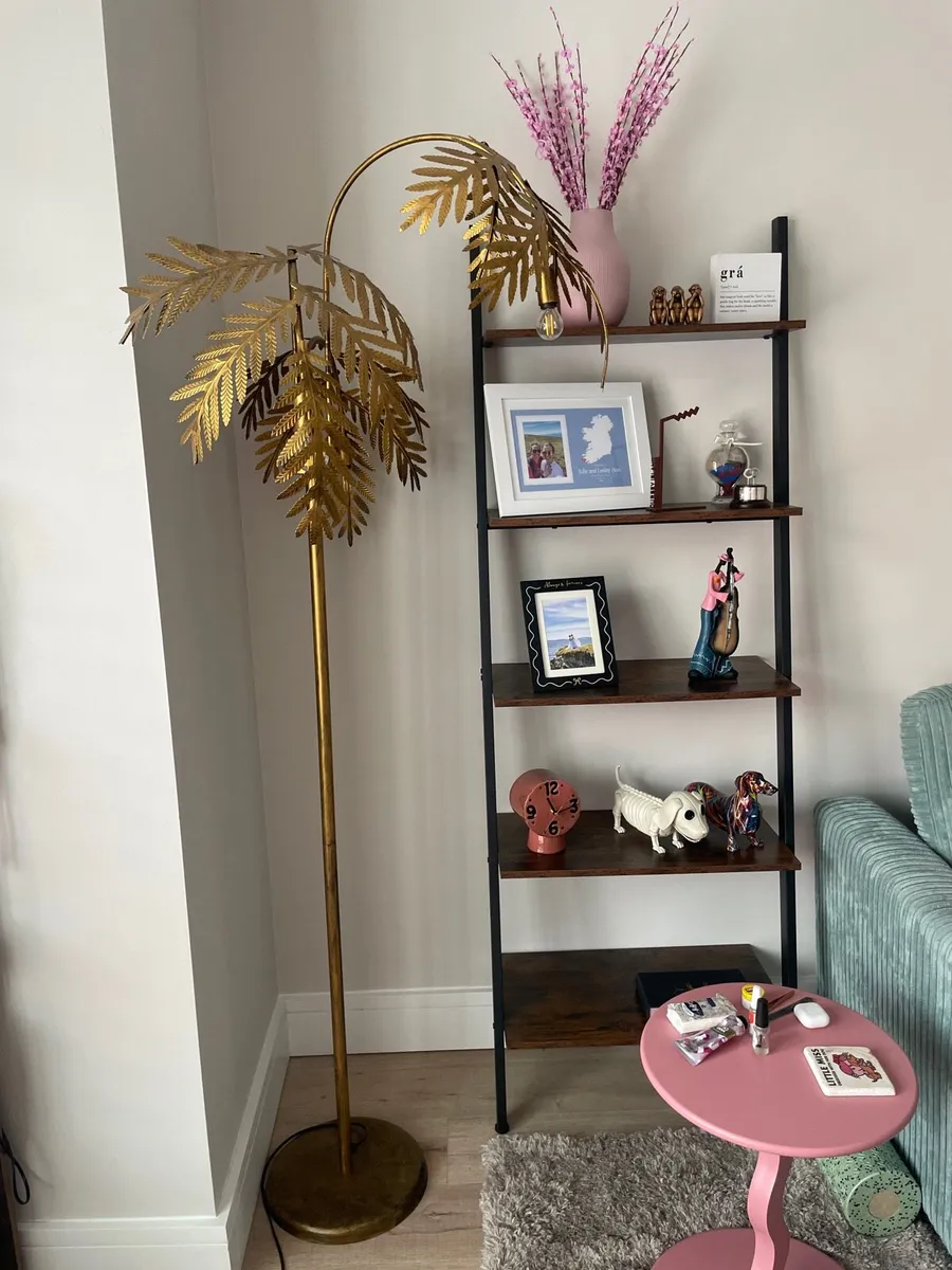 Vintage floor lamp - Gold 193cm - Image 4