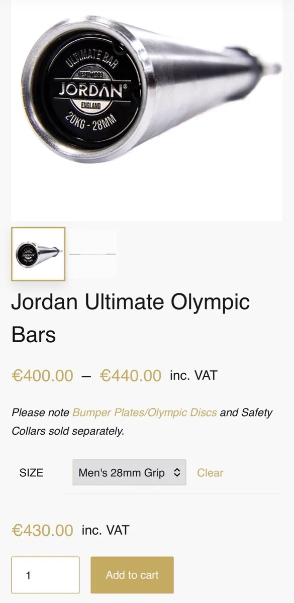 Jordan Ultimate Olympic Bars - Image 2