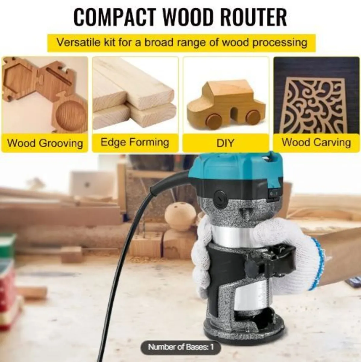 Router Tool, 710W Wood Router - Image 4