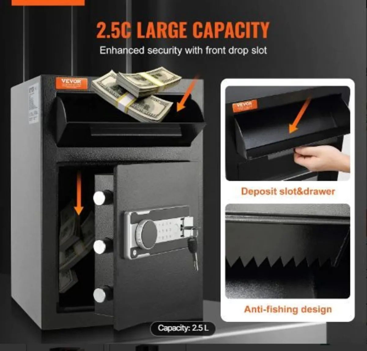 70.8L Depository Safe, Deposit Safe - Image 3