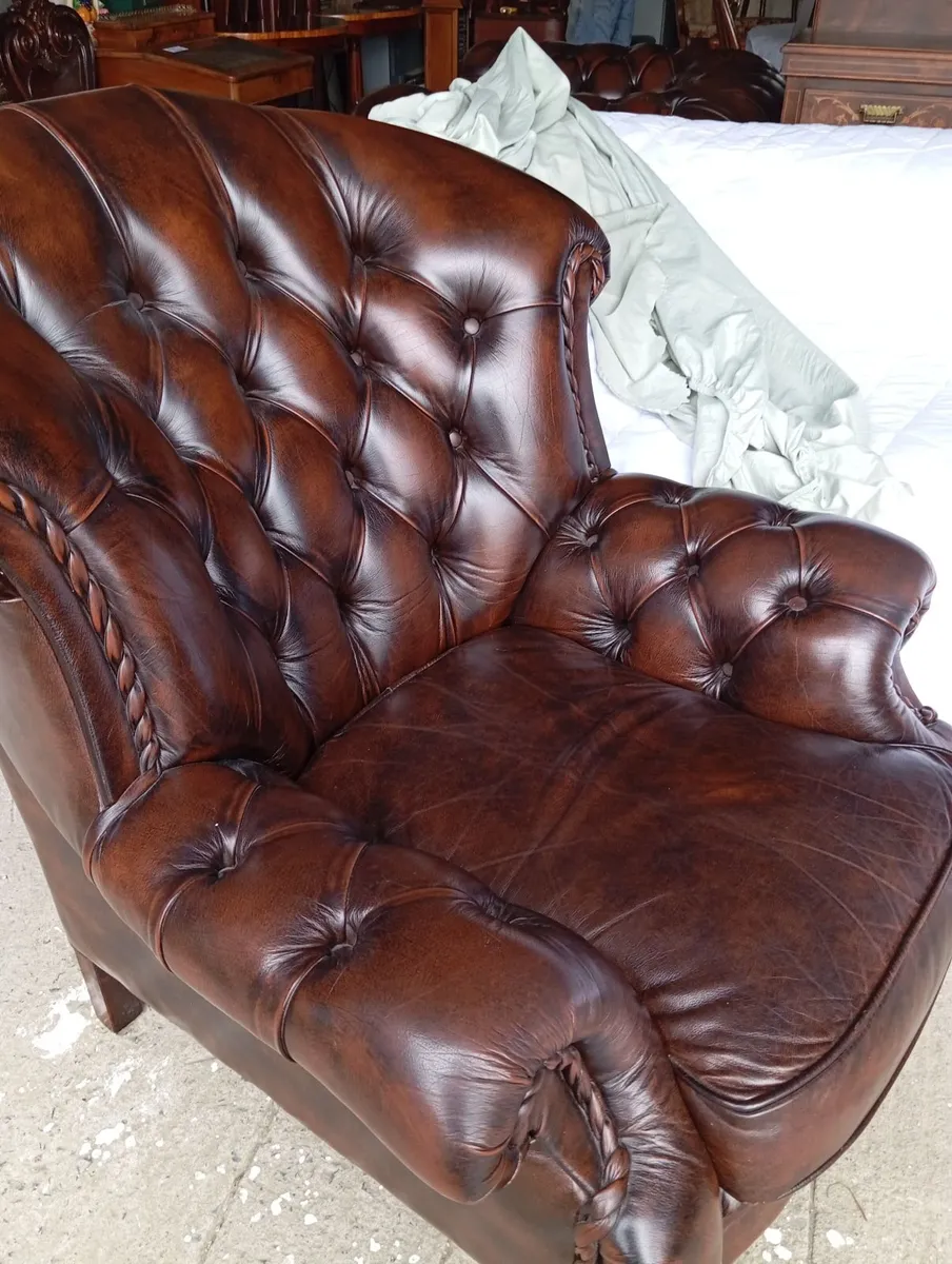 Chesterfield wingback chair - Image 1