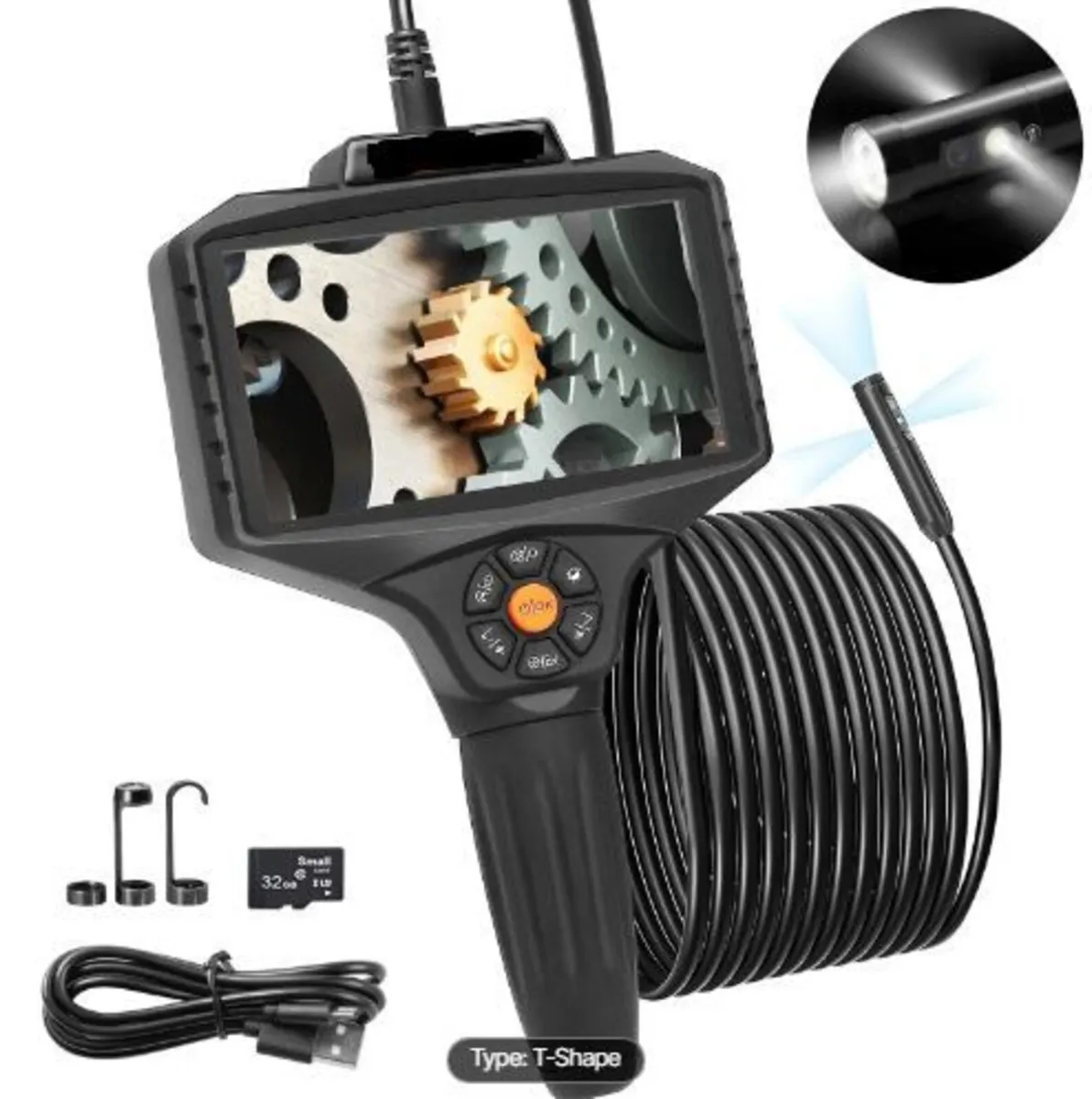 Triple Lens Inspection Camera with Light - Image 1