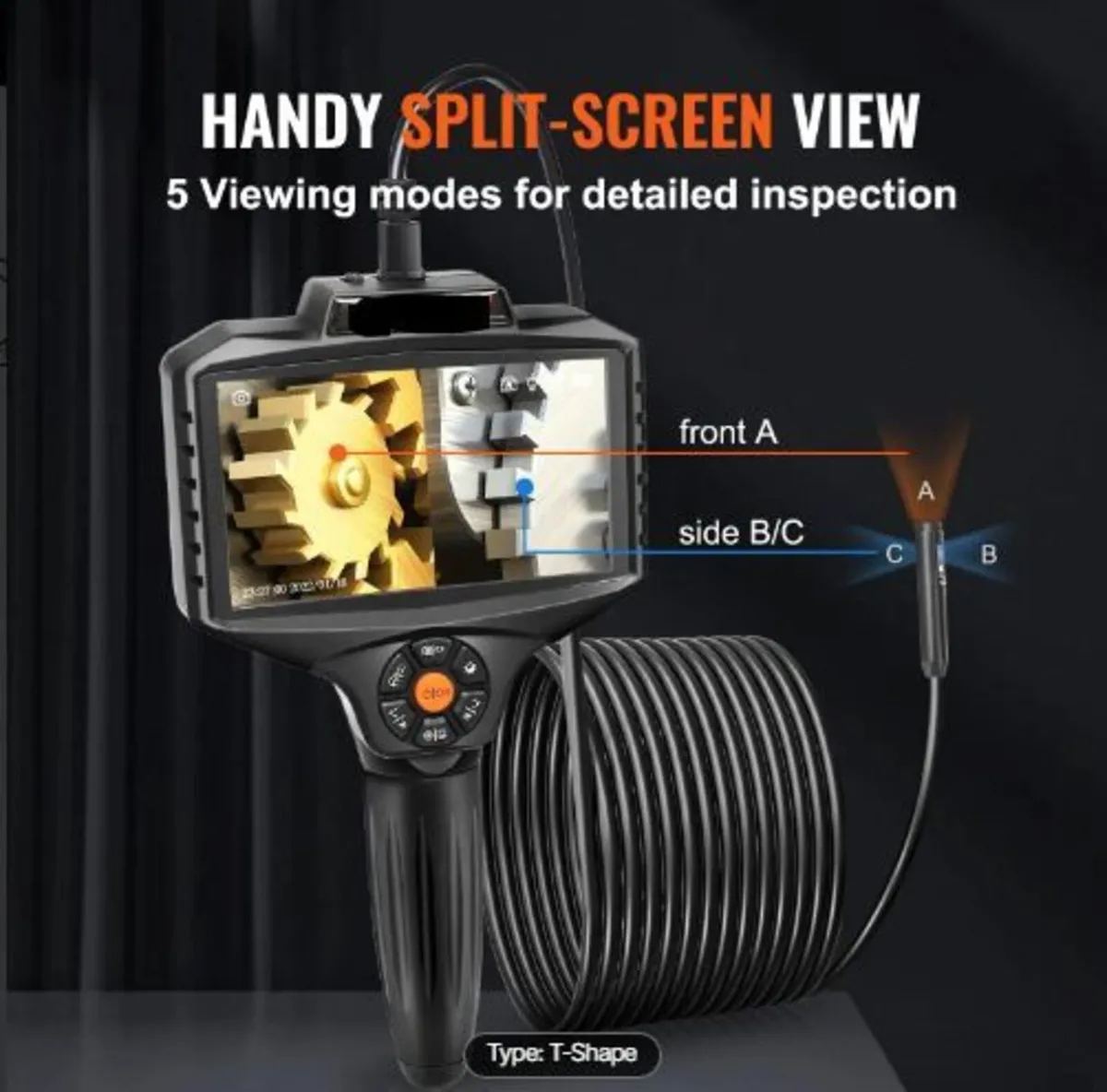 Triple Lens Inspection Camera with Light - Image 4