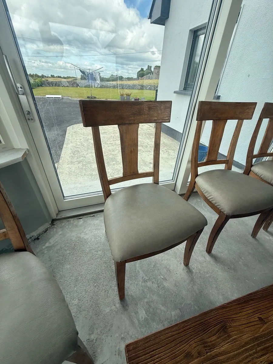 4 x dining chairs - Rustic style - Image 2
