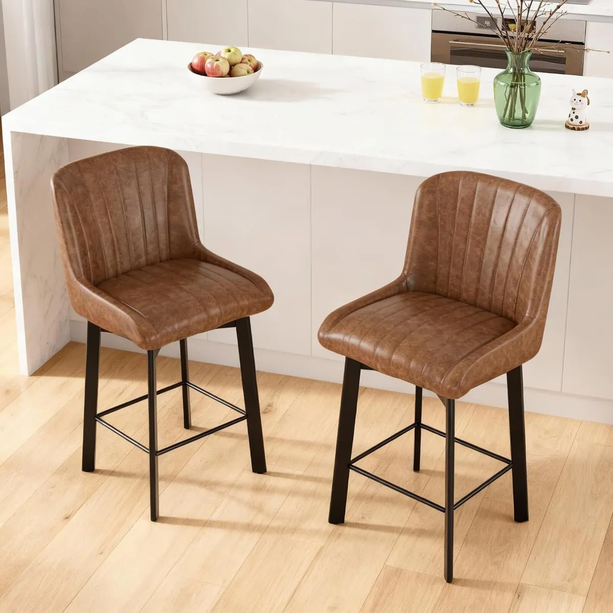 Bar Stools Swivel Breakfast Barstools Kitchen - Image 1