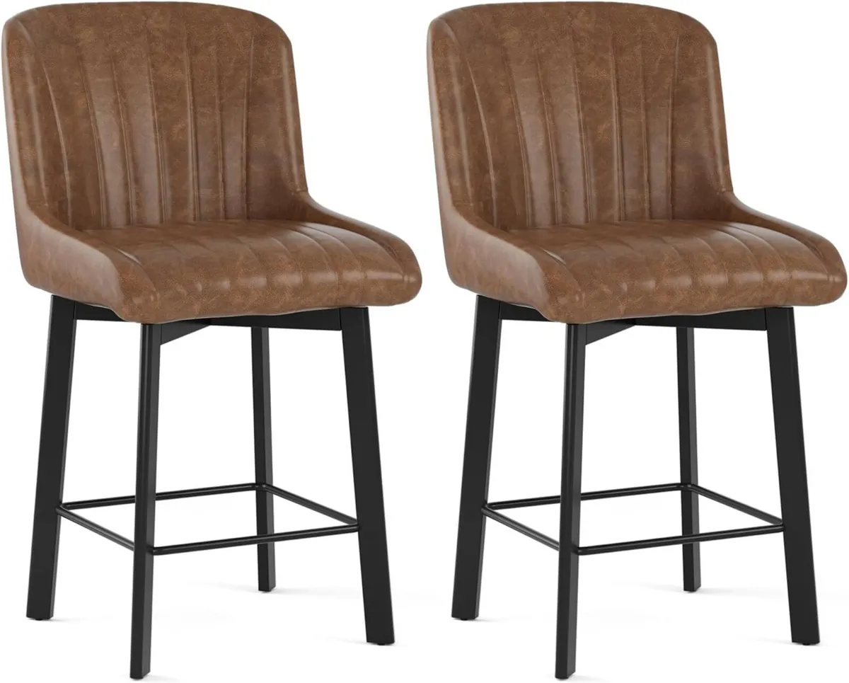 Bar Stools Swivel Breakfast Barstools Kitchen - Image 3