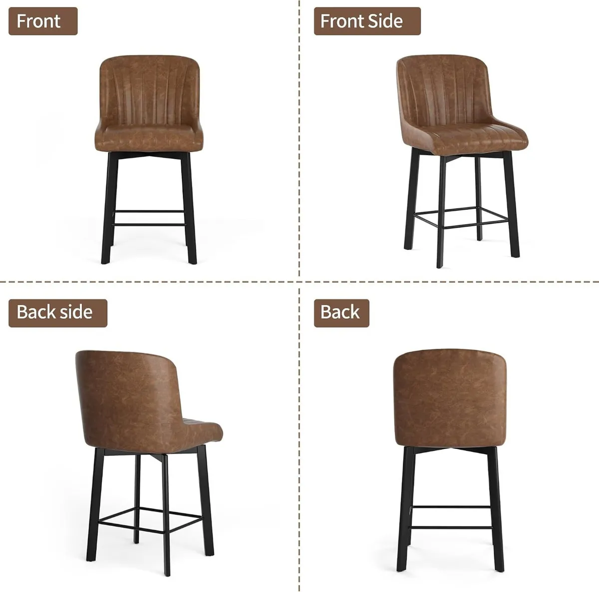 Bar Stools Swivel Breakfast Barstools Kitchen - Image 4