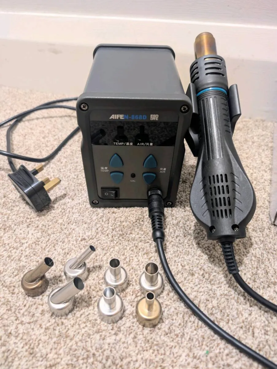 Hot Air Soldering Station + 7 Nozzles - Image 2