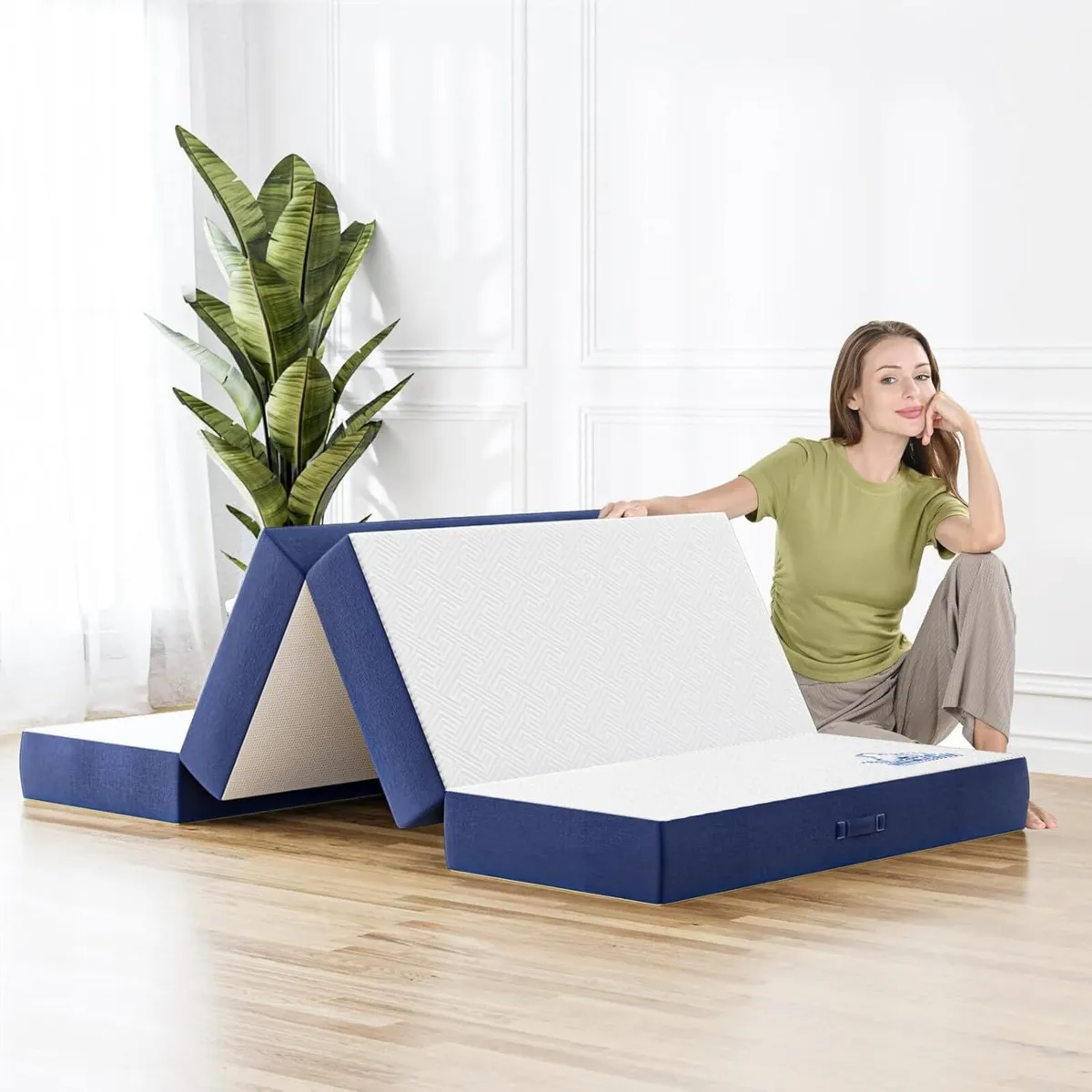 Folding Mattress Size 4-Fold 90x190x10CM 4 Inch - Image 2