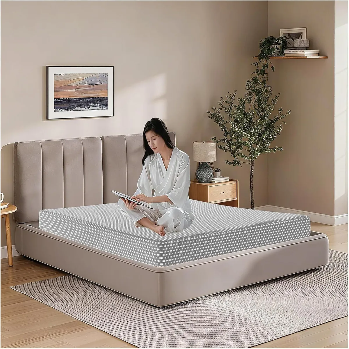 Memory Foam Mattress Medium Firm Support Protector - Image 1