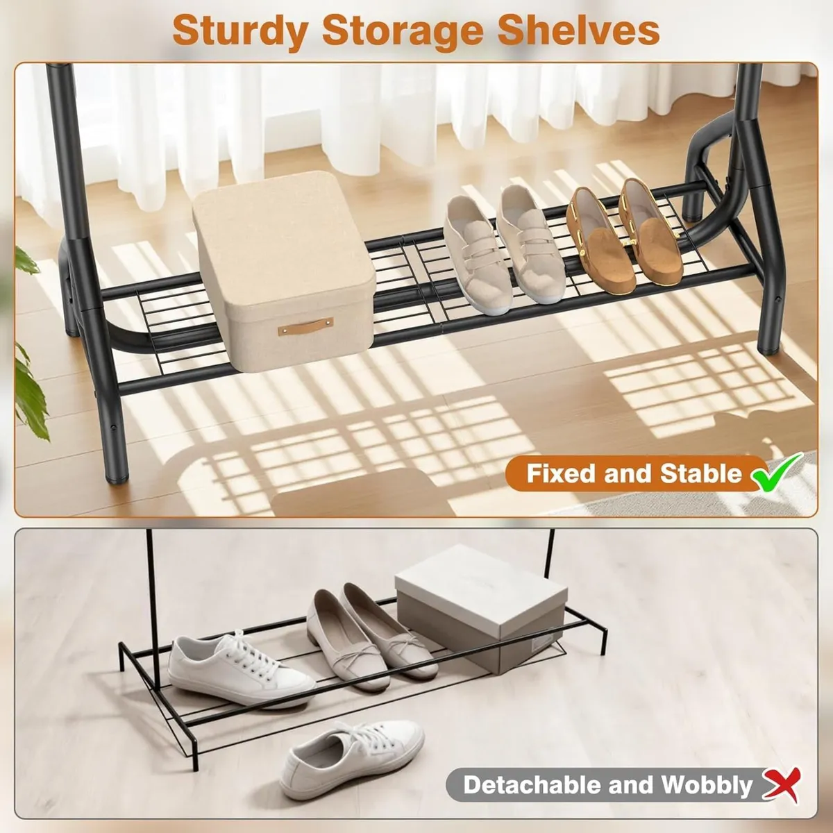 Double Clothes Rail Heavy Duty - Image 4