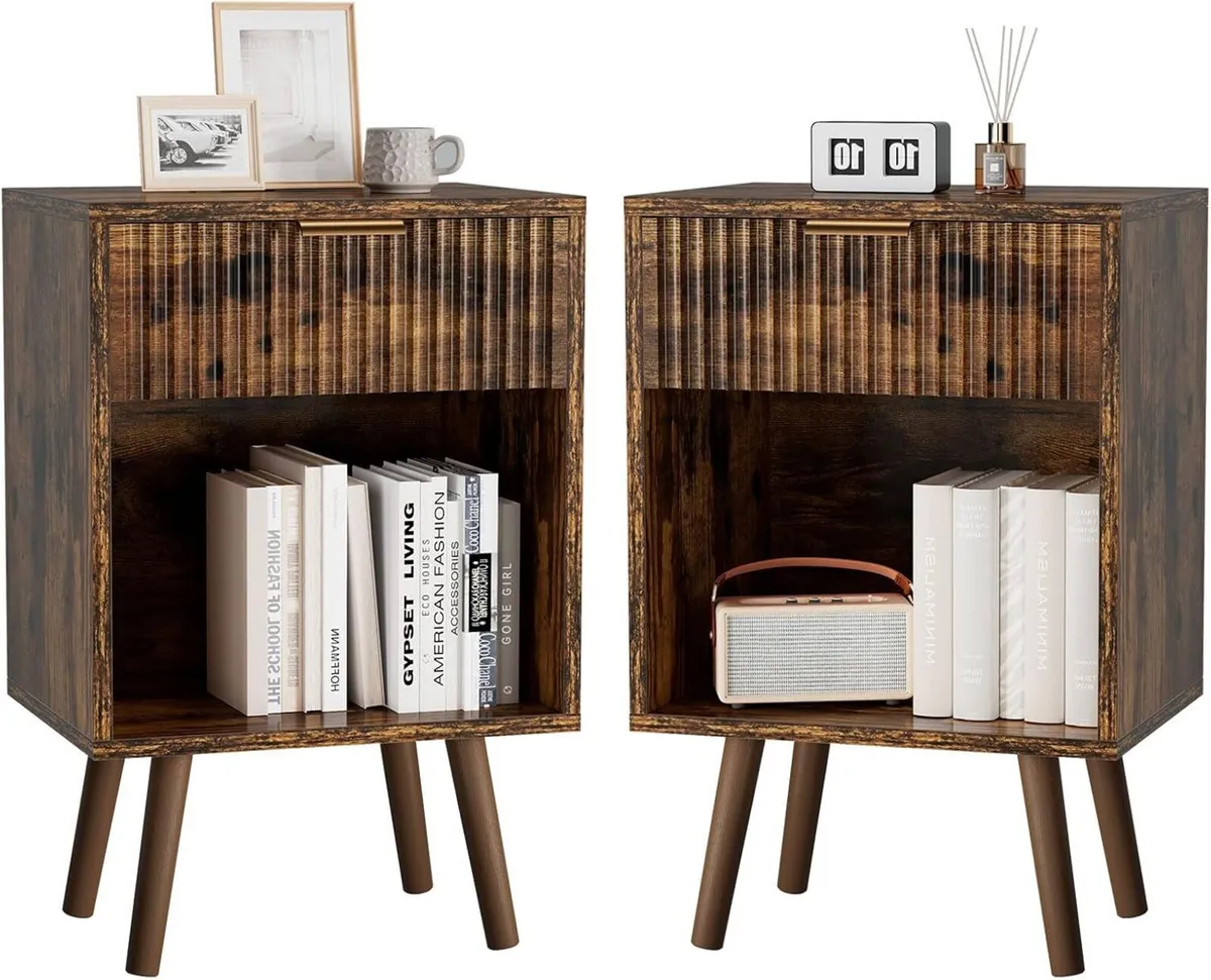 Mid Century Modern Nightstand Side Table - Image 1