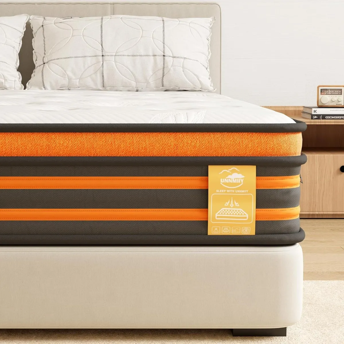 Mattresses Gel Memory Foam Hybrid Pocket Sprung - Image 1