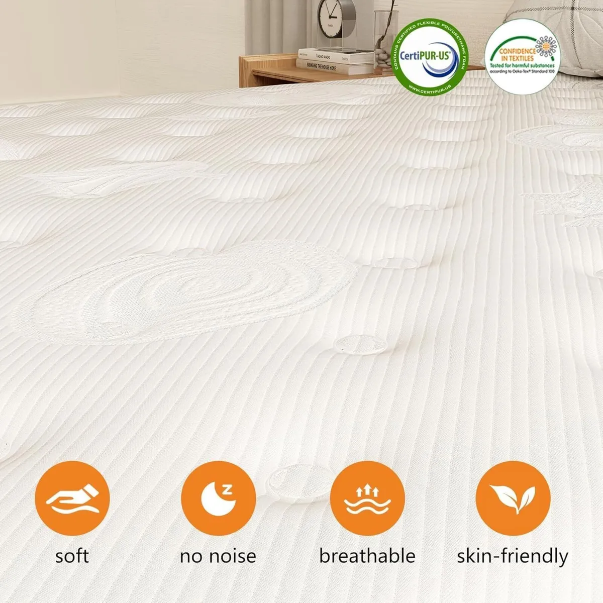 Mattresses Gel Memory Foam Hybrid Pocket Sprung - Image 3