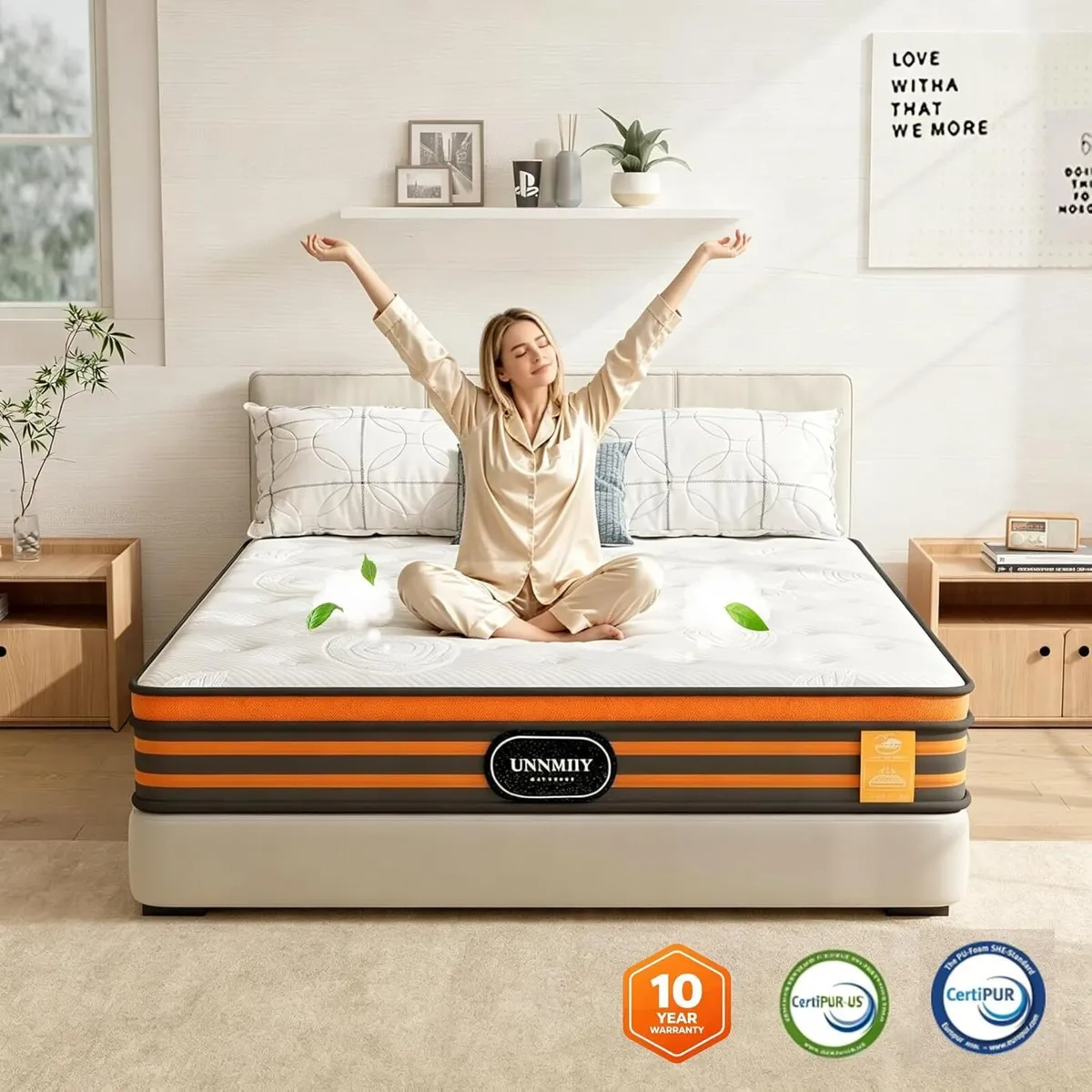 Mattresses Gel Memory Foam Hybrid Pocket Sprung - Image 4