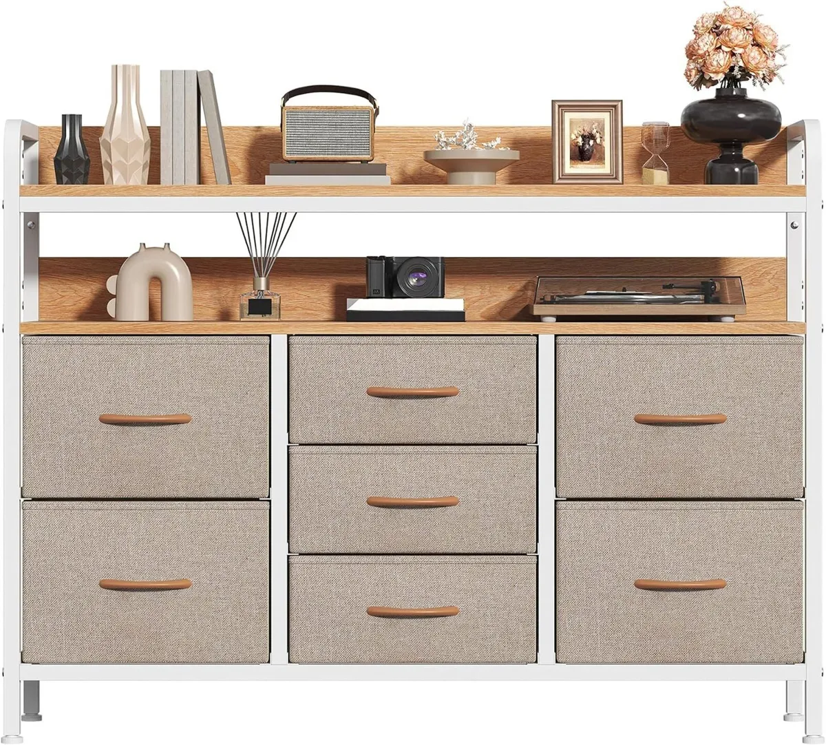 7-Drawer Fabric Chest of Drawers for Bedroom 4 - Image 1