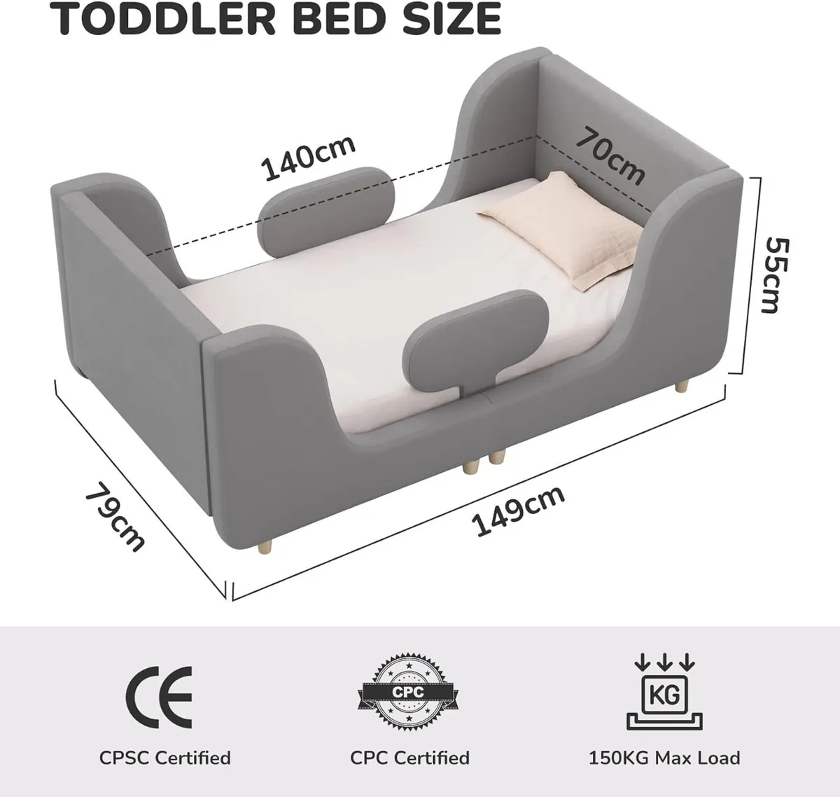Lively Cloud Toddler Bed Mattress Not Included - Image 2