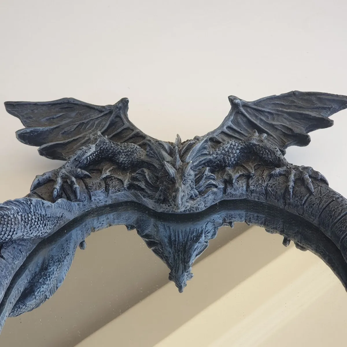 Gothic dragon mirror with candle holder Fantasy - Image 2