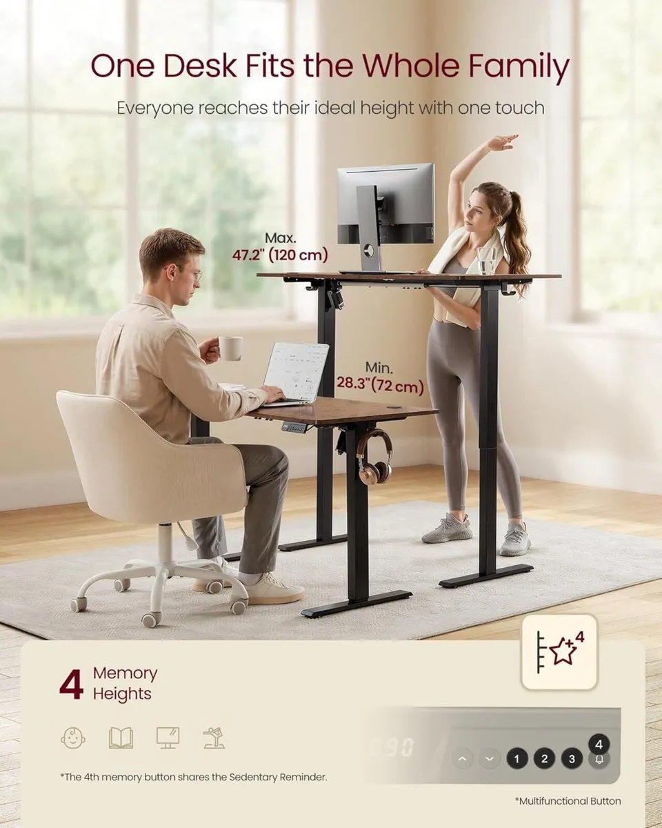 Electric Standing Desk Height Adjustable - Image 4