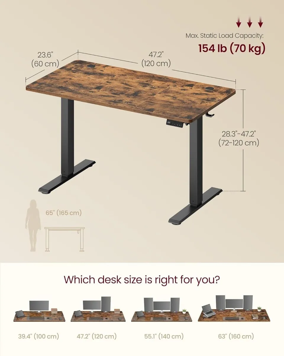 Electric Standing Desk Height Adjustable - Image 3