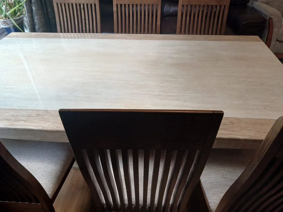 Dining table with 6 chairs - Image 2