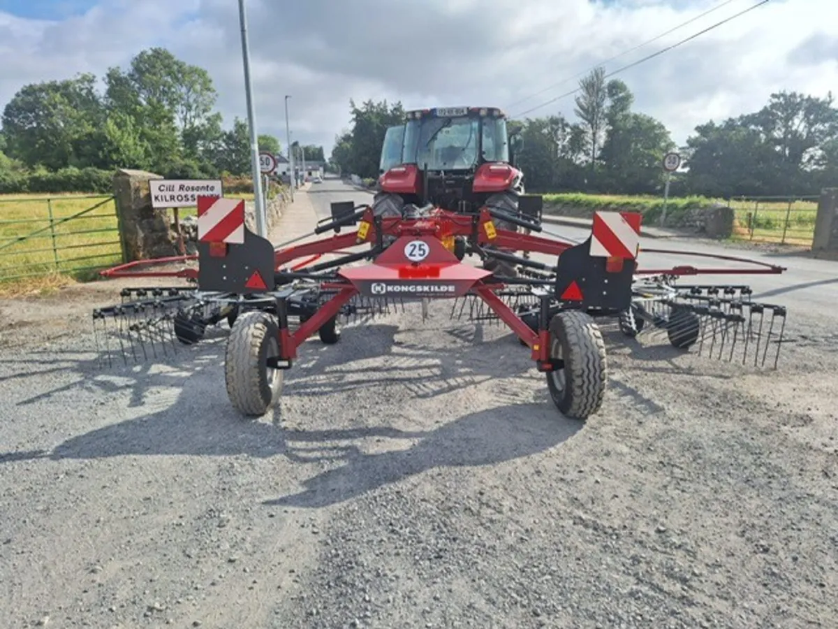 2021 Kongskilde R655 2 Rotor Rake - Image 3