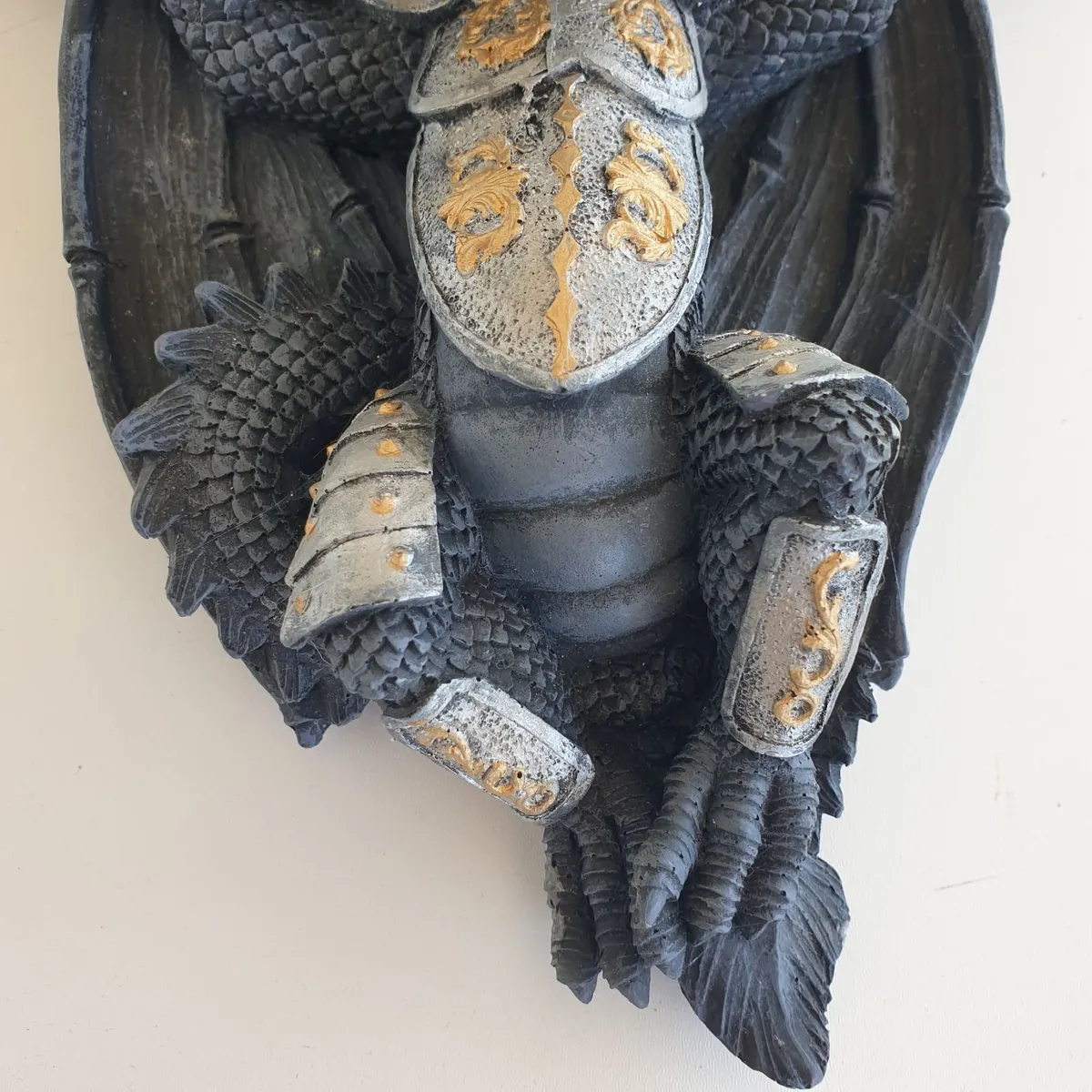 Gothic dragon wall shelf sconce fantasy - Image 3