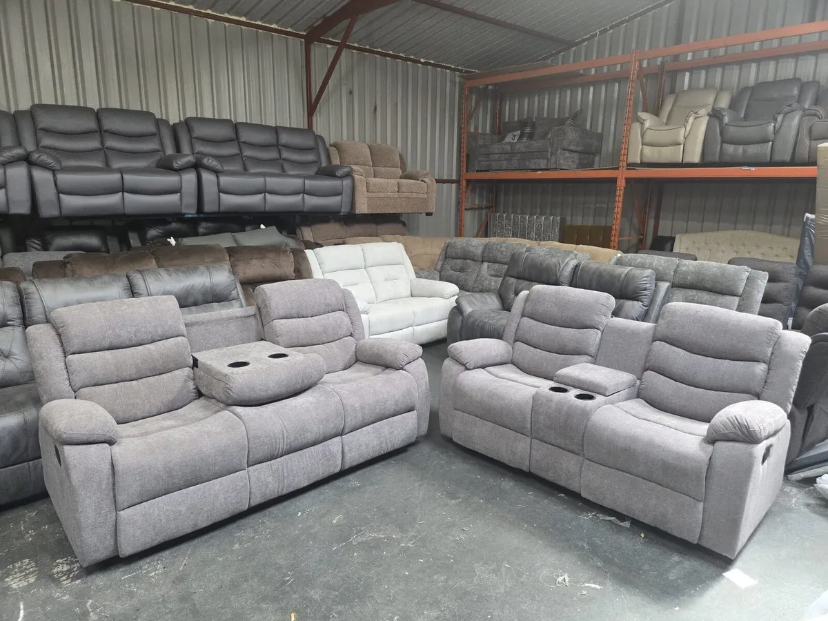 New fabric sofa all recliner