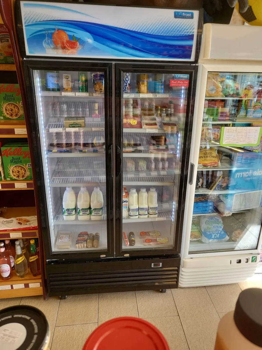 Fridge double glass doors - Image 1