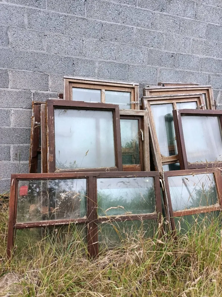 Free good condition mahogany windows
