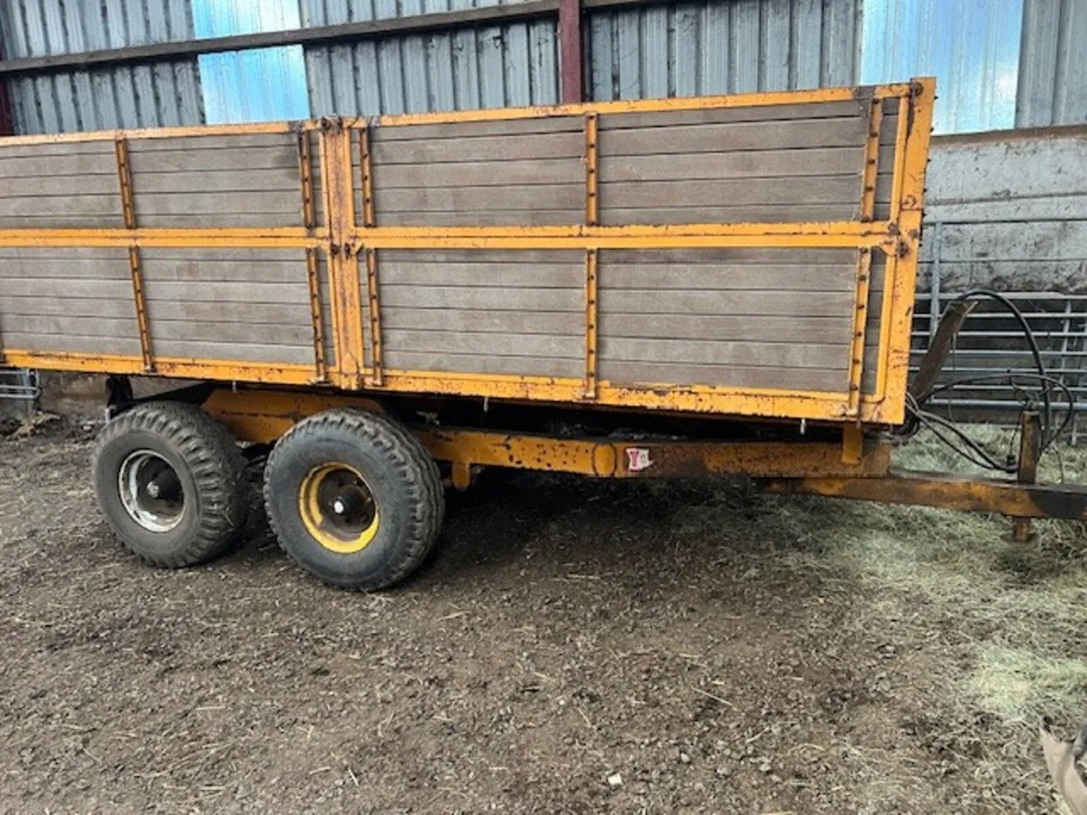 T+F 14' X 7' DROPSIDE GRAIN TRAILER - Image 2
