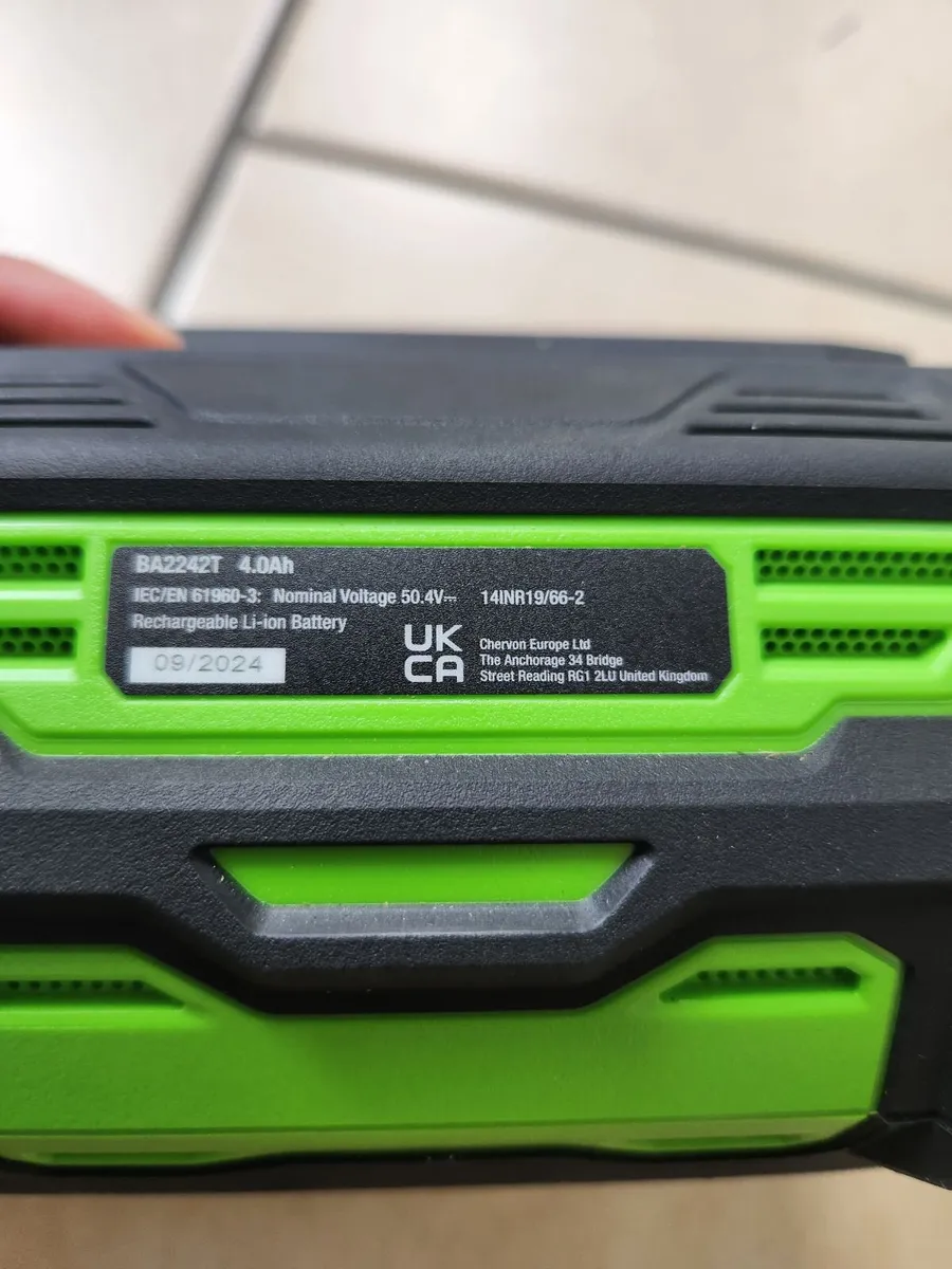 EGO Power+ 56V 4.0Ah Battery + CH2100E Charger - Image 1