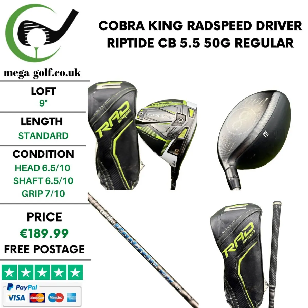 Cobra King Radspeed Driver / 9° / Regular - Image 1