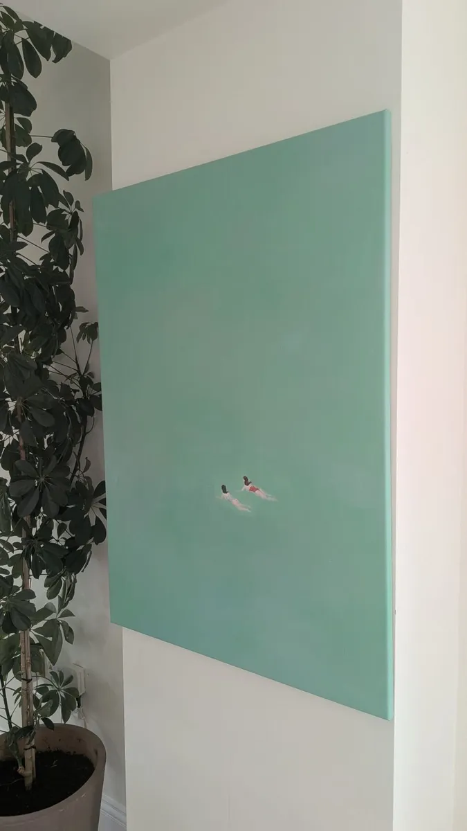 Oil Painting 'Two Swimmers' - Image 2