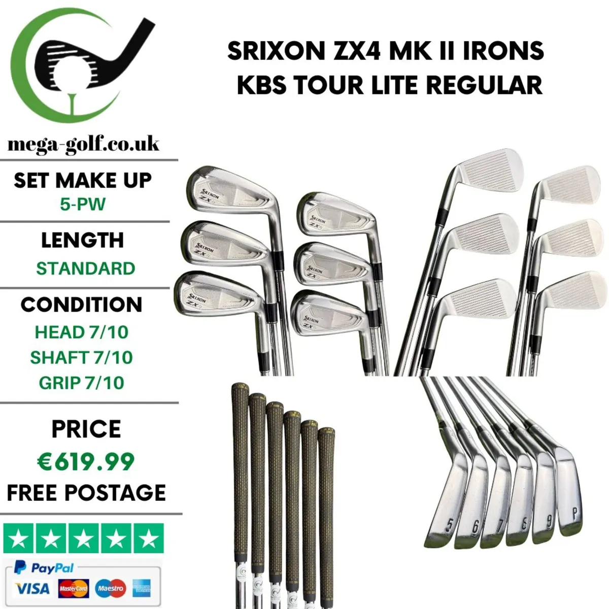 Srixon ZX4 Mk II Irons / 5-Pw / Regular - Image 1
