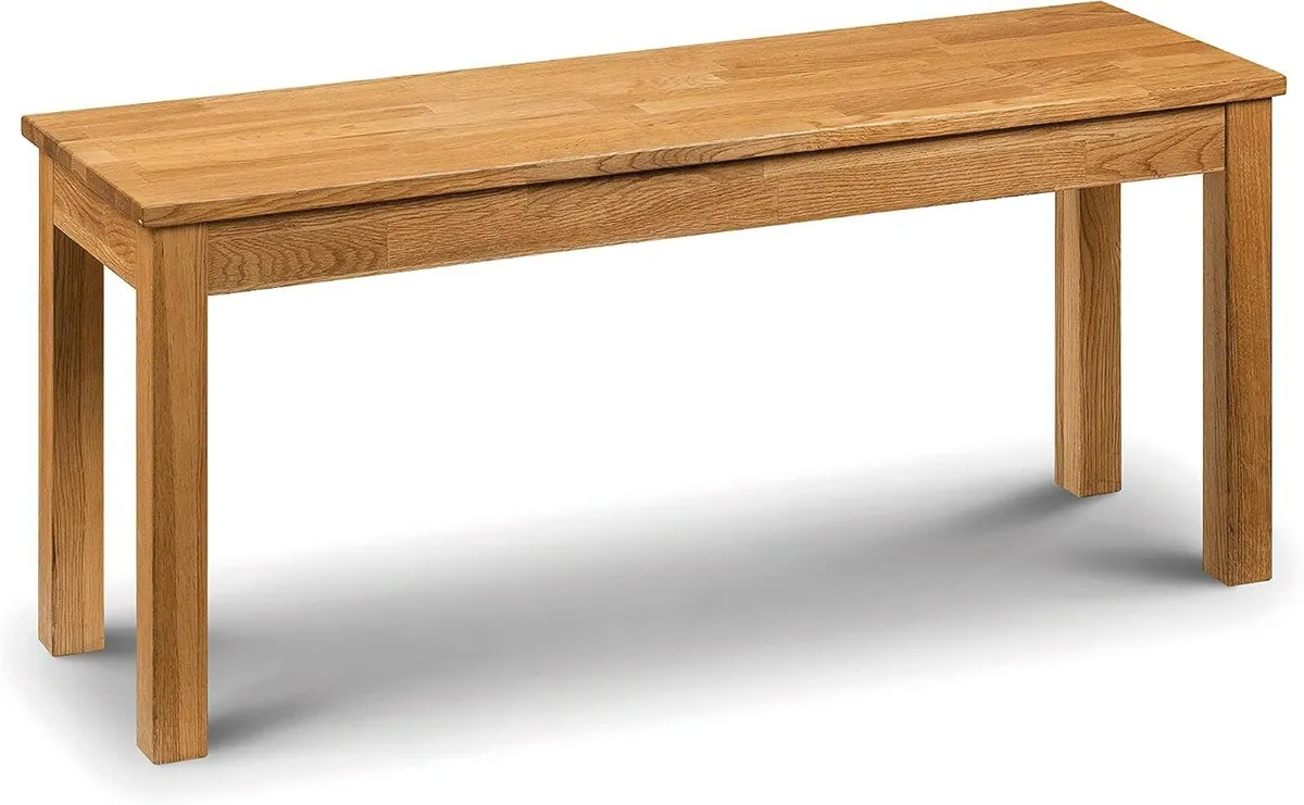Dining Bench for 2 Solid Oak H45 X - Image 1