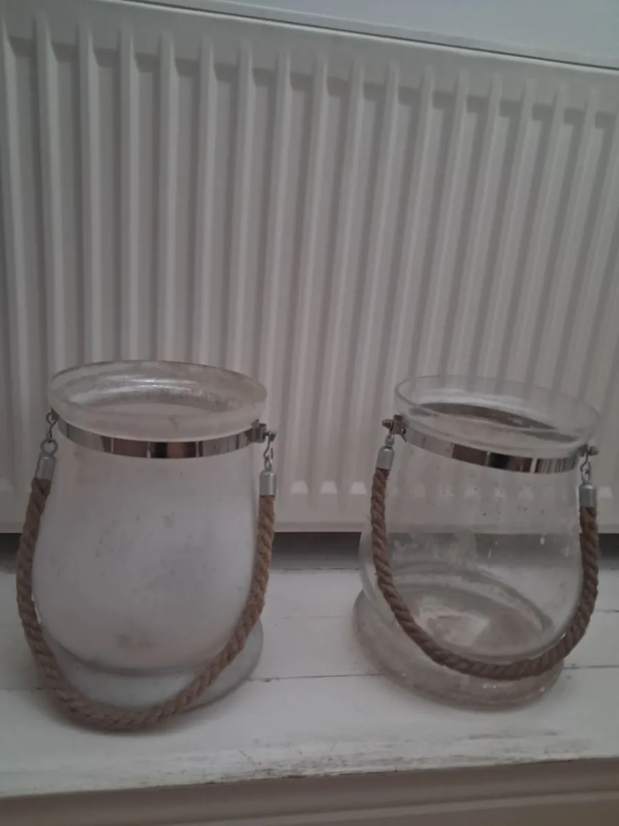 2 glass lanterns - Image 2