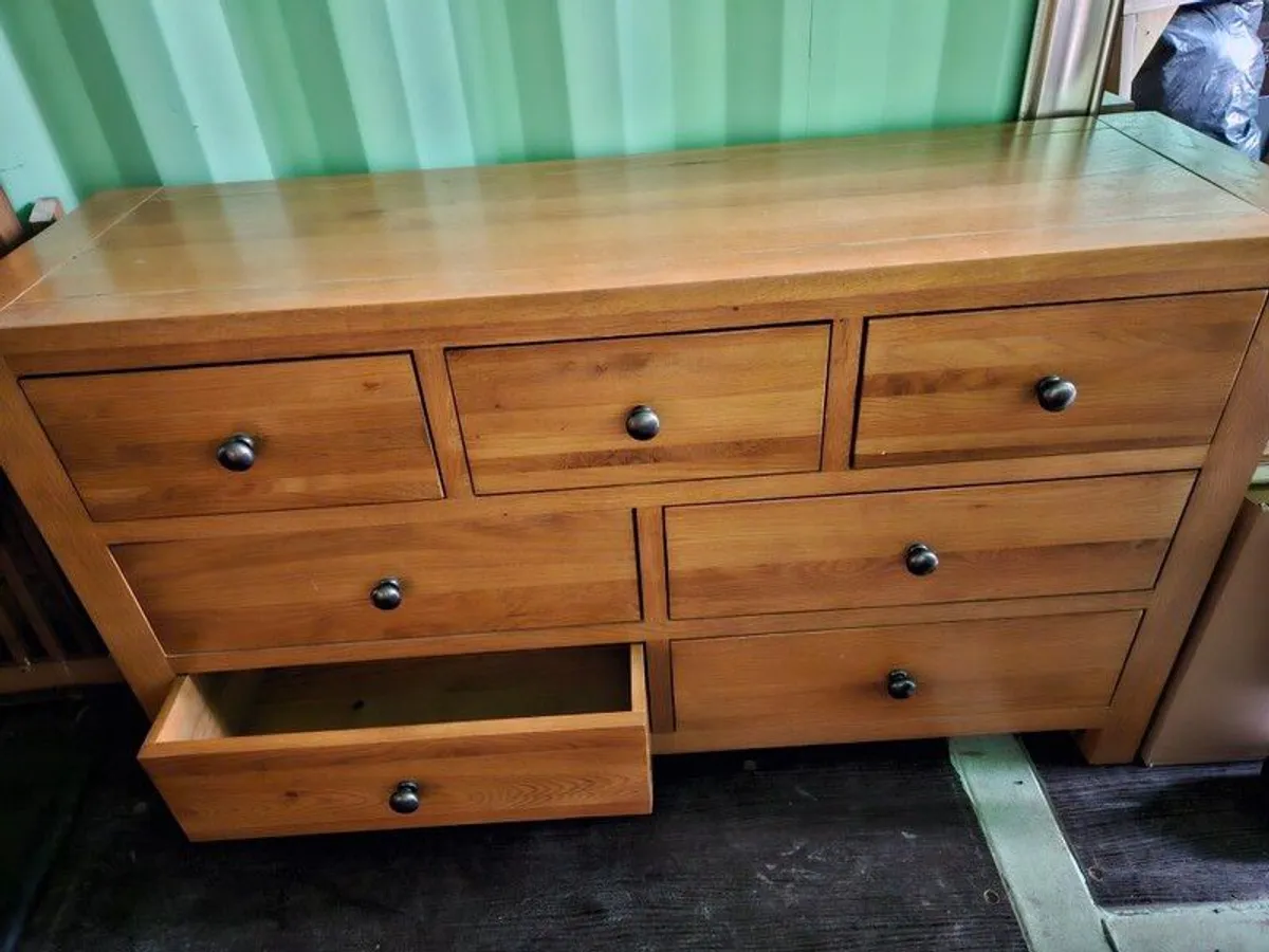 Cabinet 7 drawer solid wood dresser - Image 2