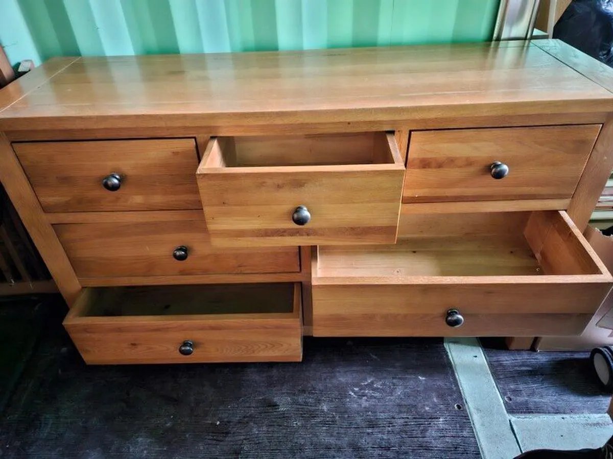 Cabinet 7 drawer solid wood dresser - Image 3