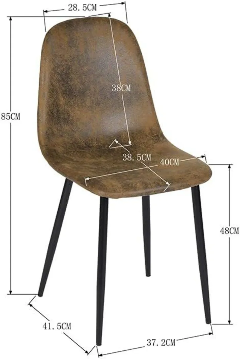 Dining Chairs Soft and Backrest Kitchen - Image 3