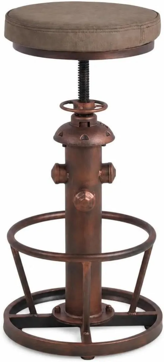 Vintage Swivel Bar Stools-Industrial Counter - Image 1