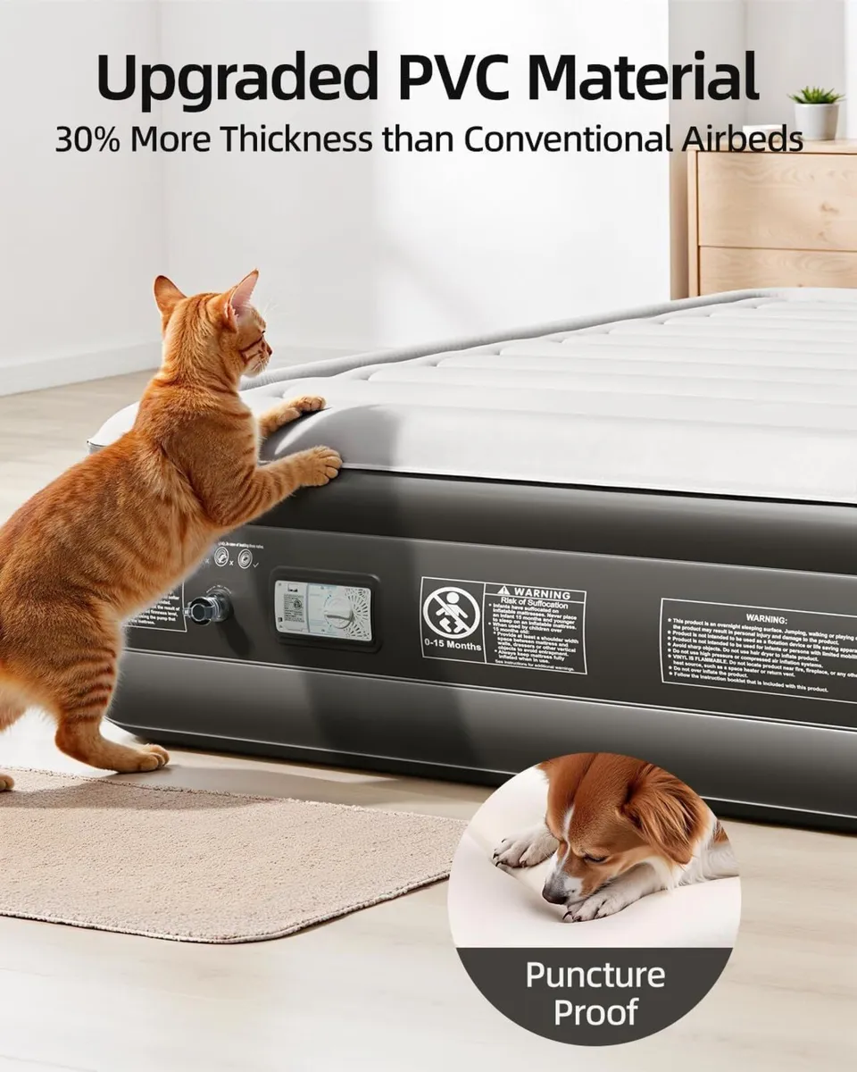 Inflatable Mattress Air Bed with Built - Image 4