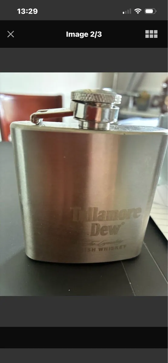 Tullamore Dew Hip Flask - Image 1