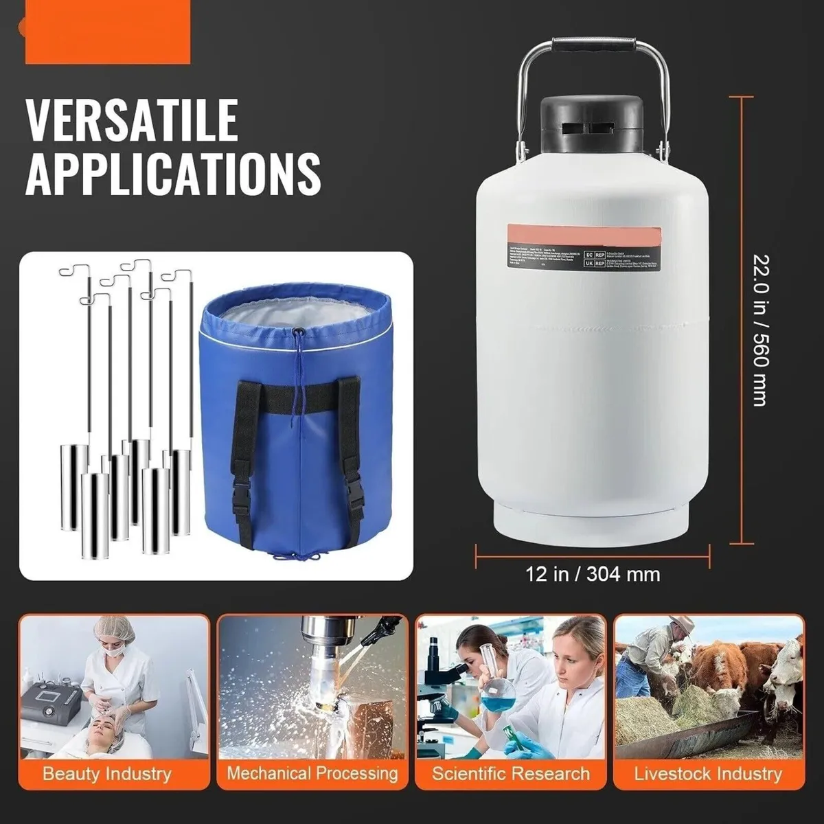 3L Liquid Nitrogen Cryogenic Storage Tank - Image 4