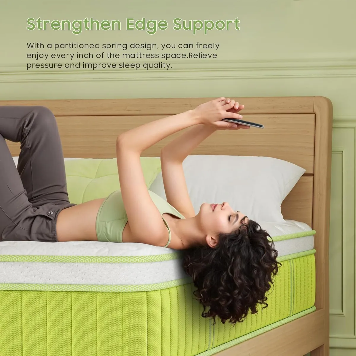 Mattress 27CM Memory Foam Pocketed Spring Hybrid - Image 2