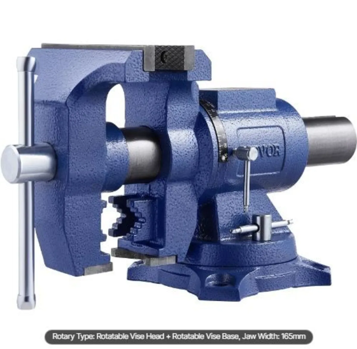 Heavy Duty Bench Vise, 165 mm / 6.5" Jaw Width - Image 1