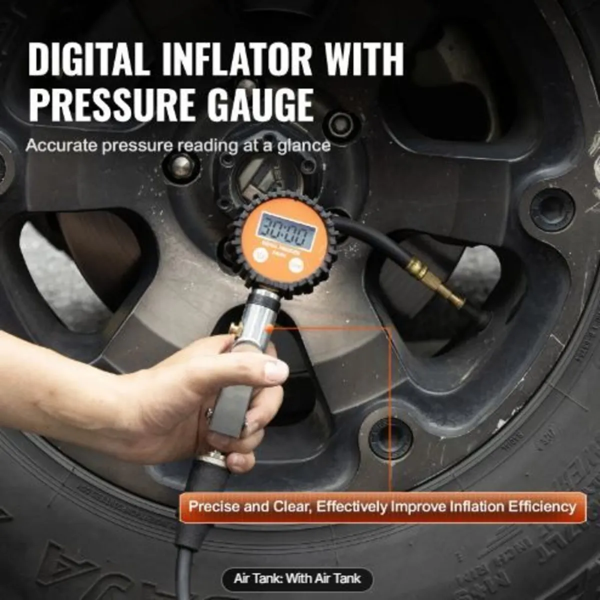 12V Heavy Duty Air Compressor with 6L Tank - Image 2