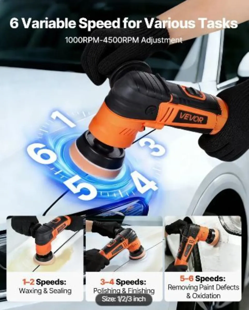 Car Buffer Polisher, 30/50/76 mm - Image 2