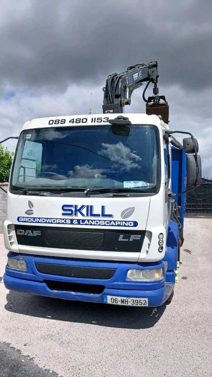 Daf tipper & crane. - Image 3