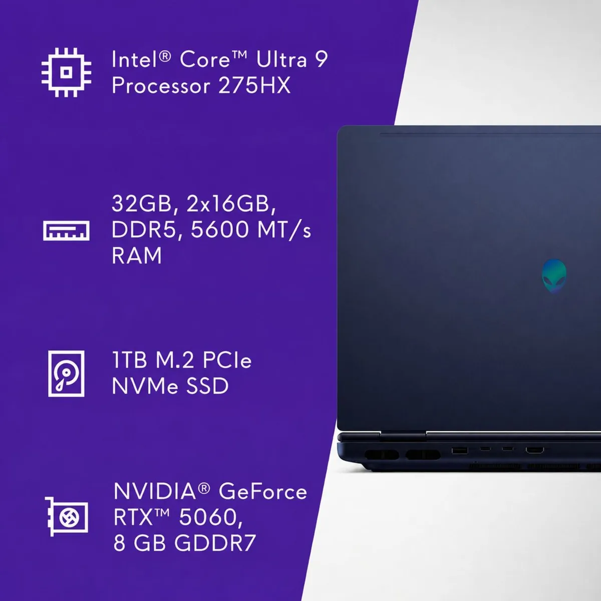 Alienware 16X Aurora Ultra 9 275HX | RTX 5060 |1tb - Image 2